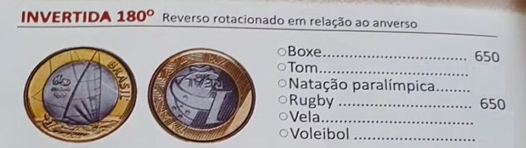 Moedas de 1 real das Olimpíadas do Boxe e do Rugby